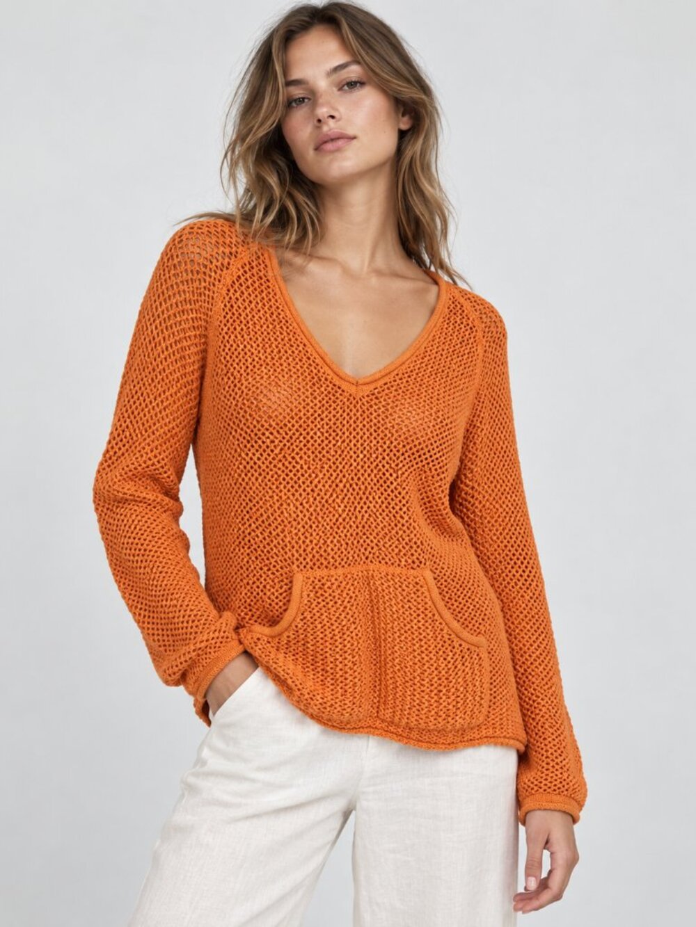 Crochet Knit Boho Sweater